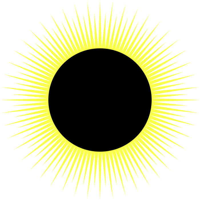 Total Solar Eclipse 2025 Clipart