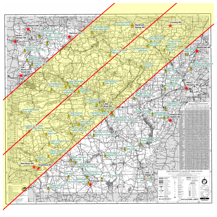 Total Solar Eclipse 2025 Arkansas Map