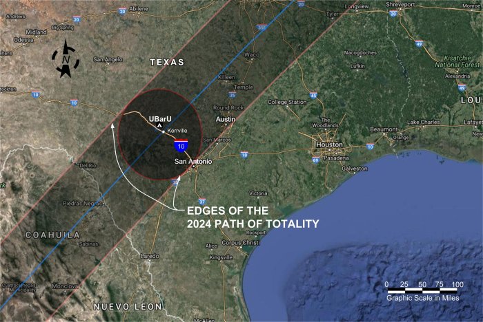 Total Solar Eclipse 2025 Texas Path