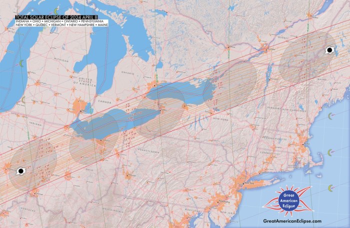 2025 Total Solar Eclipse Path Canada