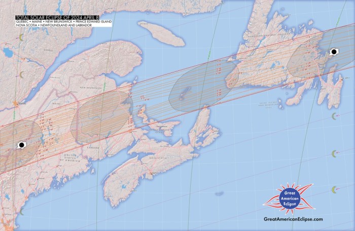 Total Solar Eclipse 2025 Maine Map