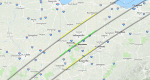 Total Solar Eclipse 2025 Map Indiana