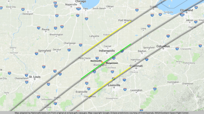 Total Solar Eclipse 2025 Map Indiana