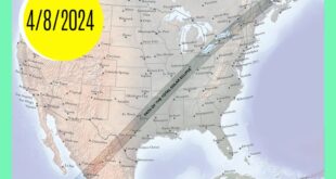 Total Eclipse 2025 Map Usa