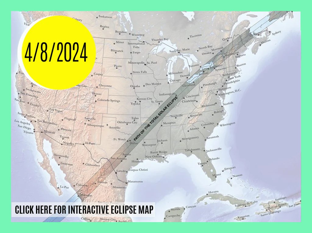 Total Eclipse 2025 Map Usa