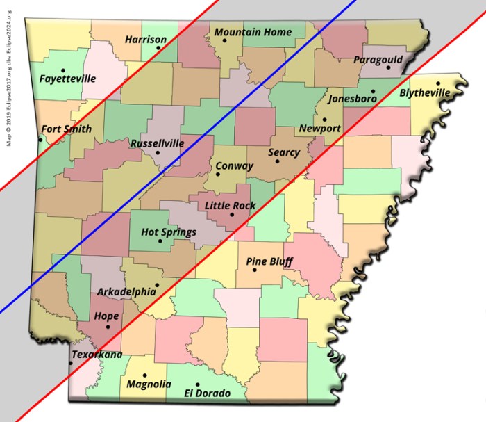 Total Solar Eclipse 2025 Path Arkansas