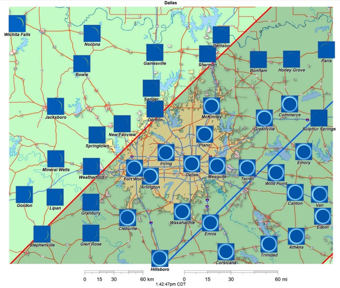 Texas Total Eclipse 2025 Map