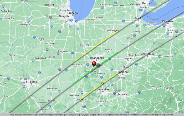 Eclipse totality indiana 8th exactly thrillist