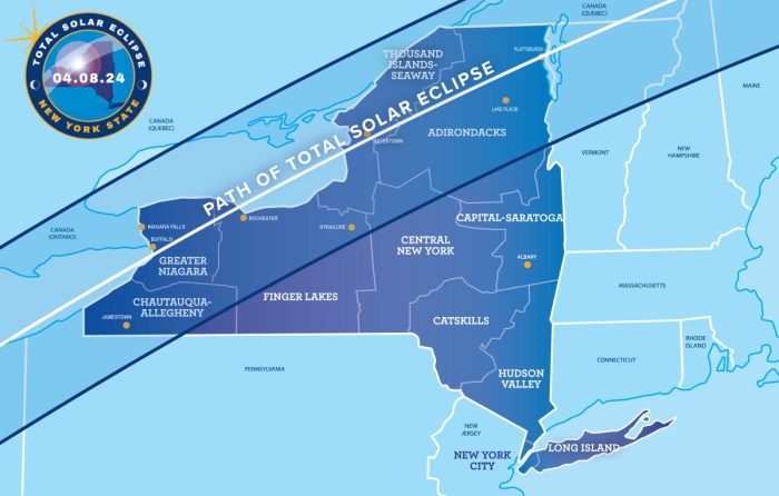 Total Eclipse 2025 Path New York