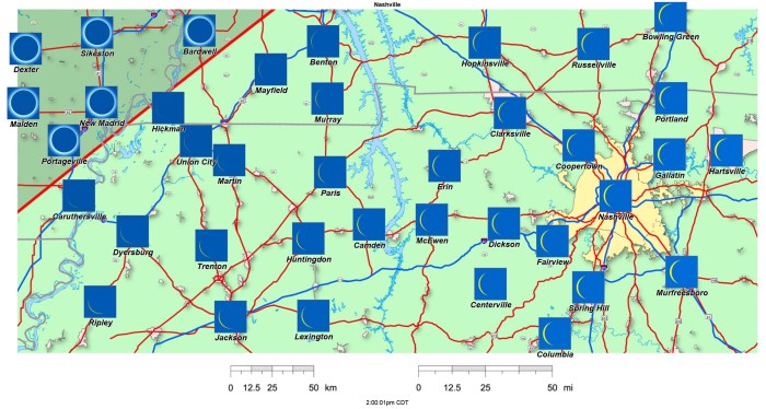 Total Eclipse 2025 Time Tennessee