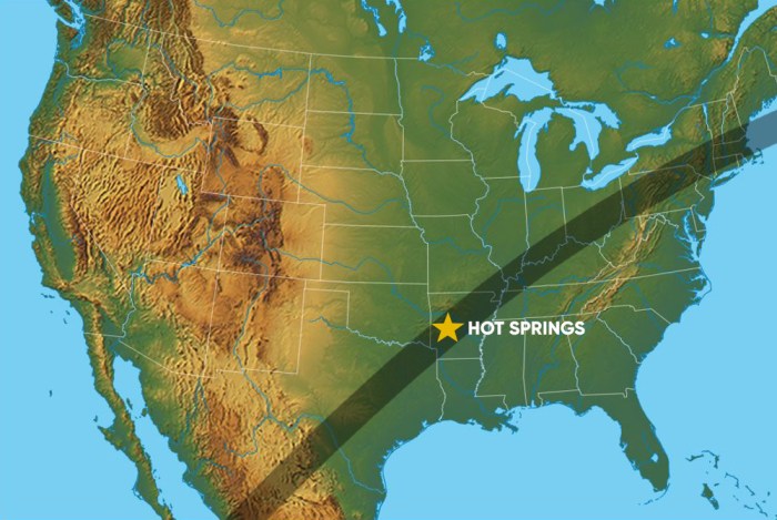 2025 Total Solar Eclipse Hot Springs Arkansas