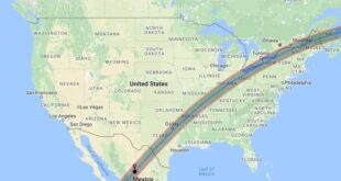 Path Of The Total Solar Eclipse April 8 2025