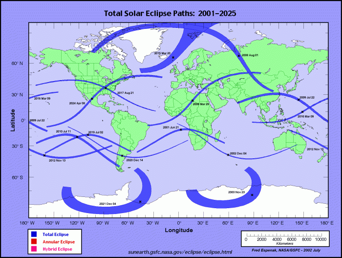 Where Is The Total Solar Eclipse In 2025 Map