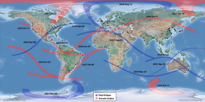 Total Solar Eclipse Locations 2025