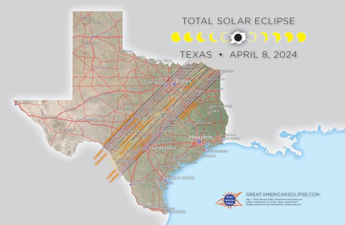 Path Of Total Eclipse April 8 2025