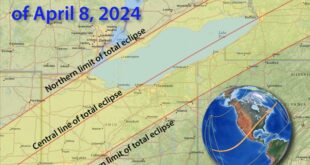 April Total Eclipse 2025 Map