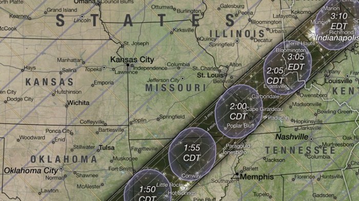 Path Of 2025 Total Solar Eclipse In Illinois