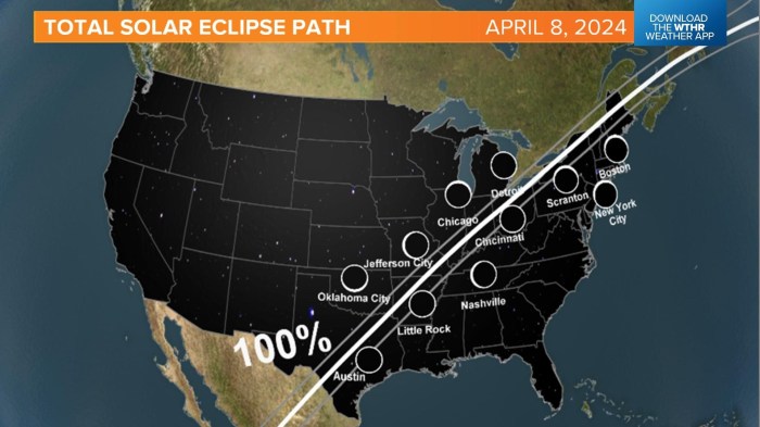 Total Solar Eclipse April 8th 2025 Path Of Totality