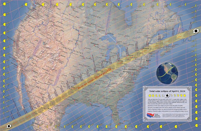 2025 Total Eclipse Path Austin