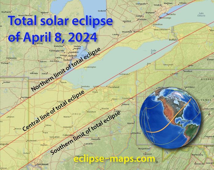 Map Of Texas Total Eclipse 2025