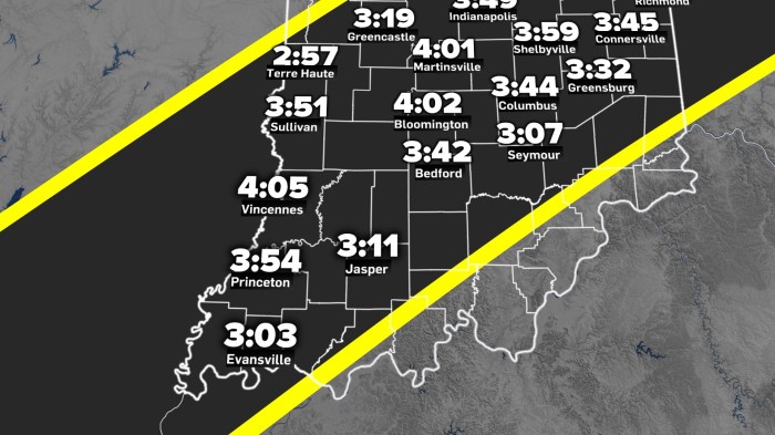 Lafayette Indiana Total Eclipse 2025