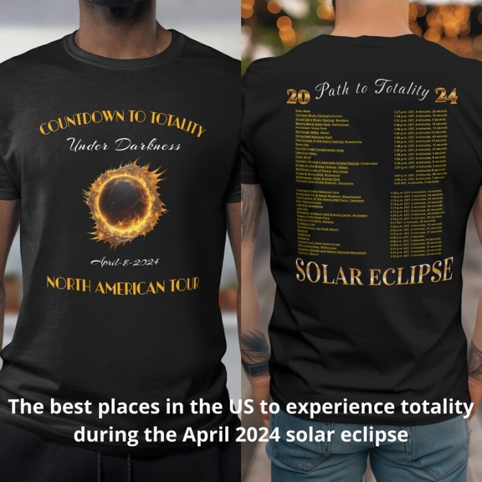 Total Solar Eclipse April 8 2025 Shirt