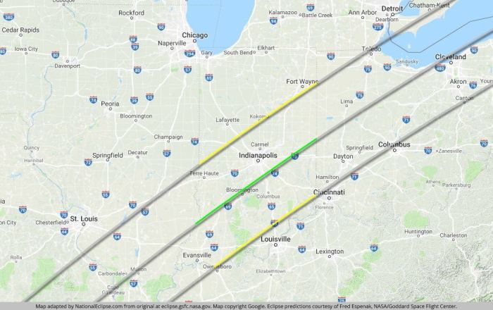 Total Eclipse 2025 Chicago