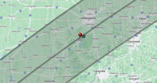 Total Eclipse Path Indiana 2025