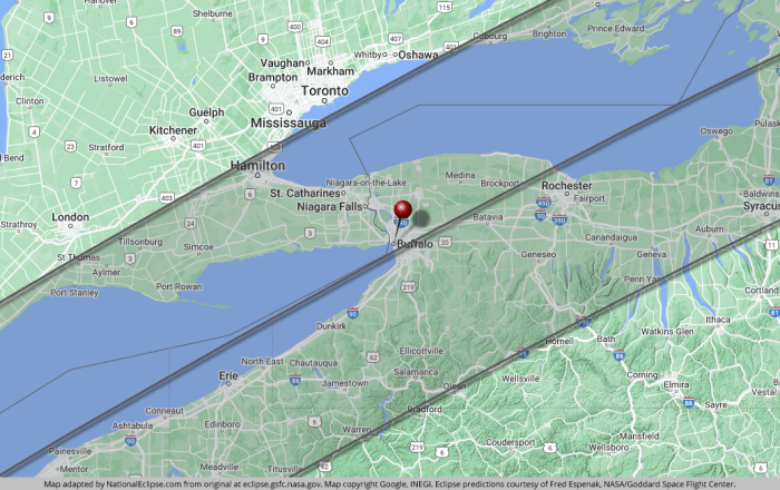 Total Eclipse 2025 Path Nh