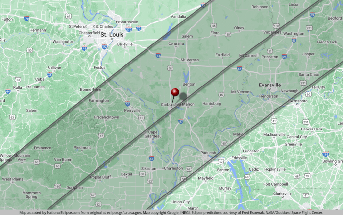 Eclipse indiana 2024 solar map total april path totality maps national list detailed cities