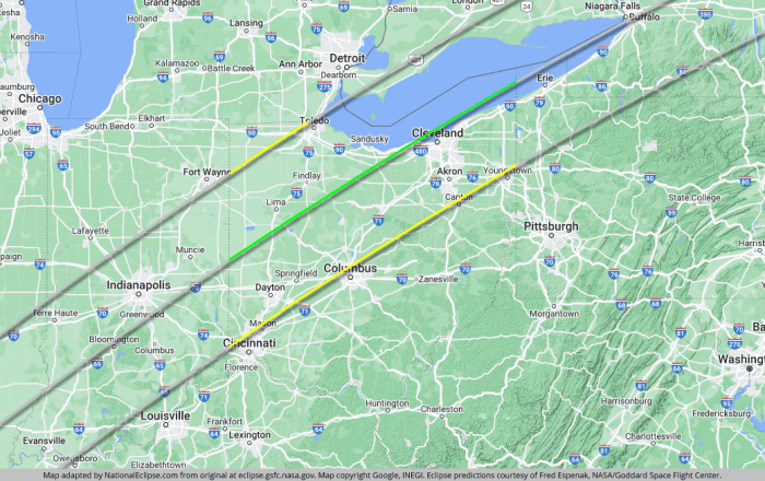 What Cities In Ohio Will See The Total Eclipse In 2025