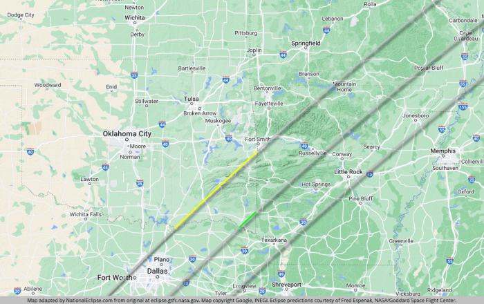 Oklahoma Total Eclipse 2025