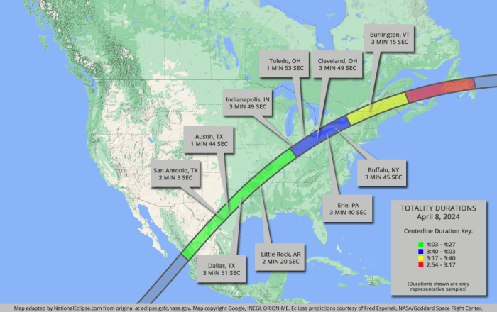 What Time Is The Total Eclipse On April 8th 2025