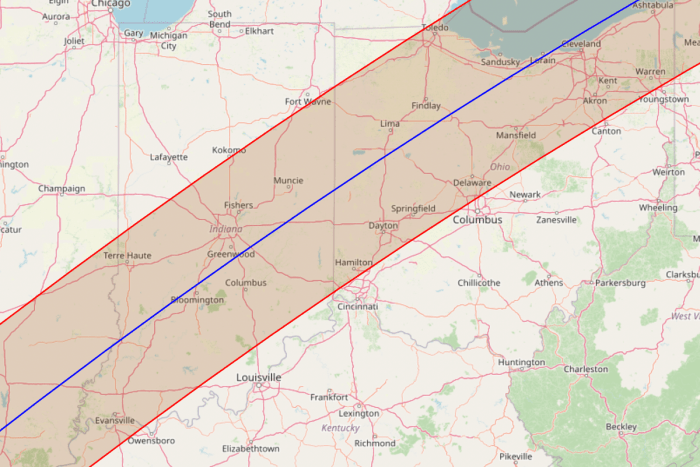 Us Map Of Total Solar Eclipse 2025