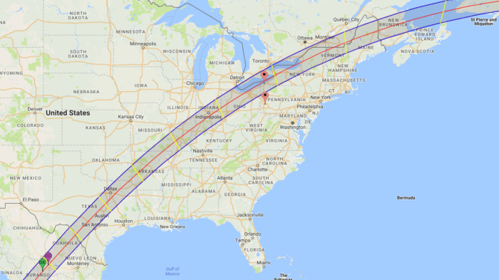 Total Solar Eclipse 2025 Map Canada