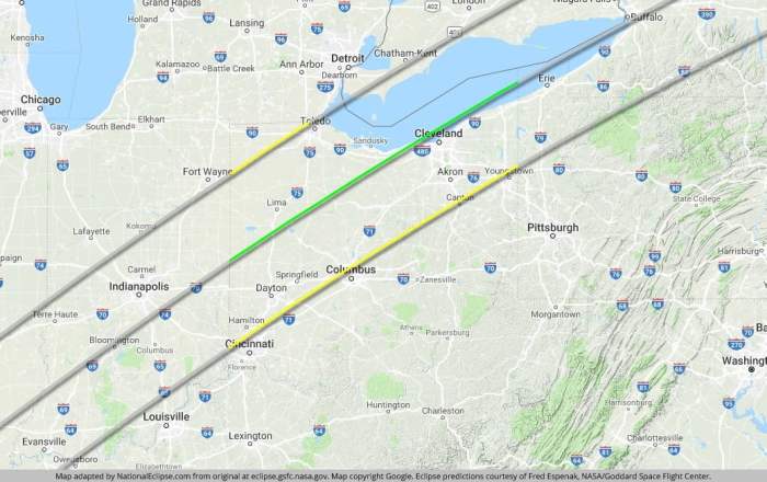 Total Eclipse Ohio 2025