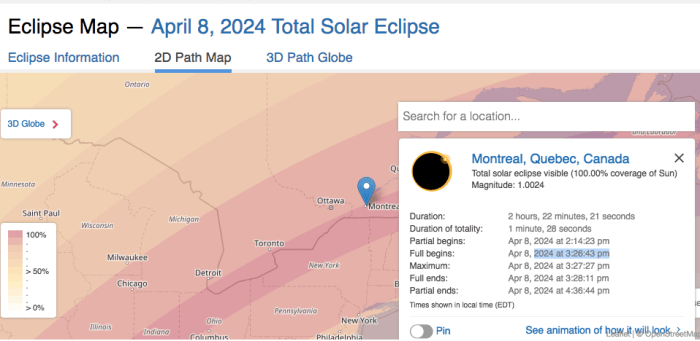 Next Total Solar Eclipse In Montreal After 2025