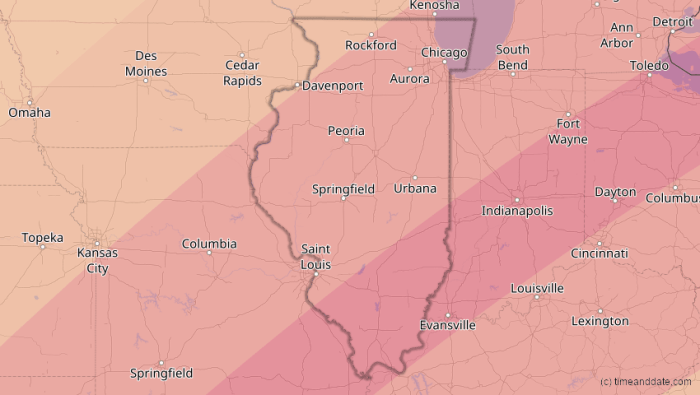 Total Eclipse Illinois 2025