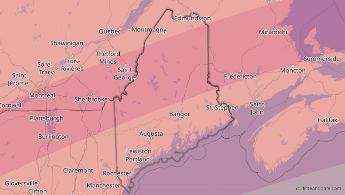 Total Solar Eclipse Maine 2025