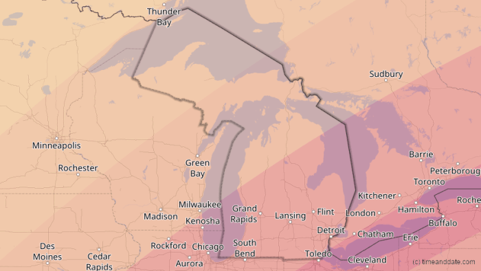 Total Solar Eclipse Michigan 2025