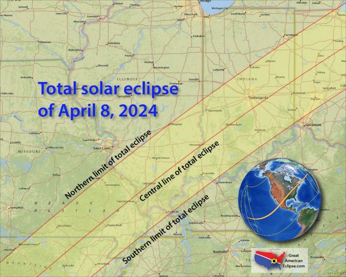 Total Eclipse 2025 Totality Map